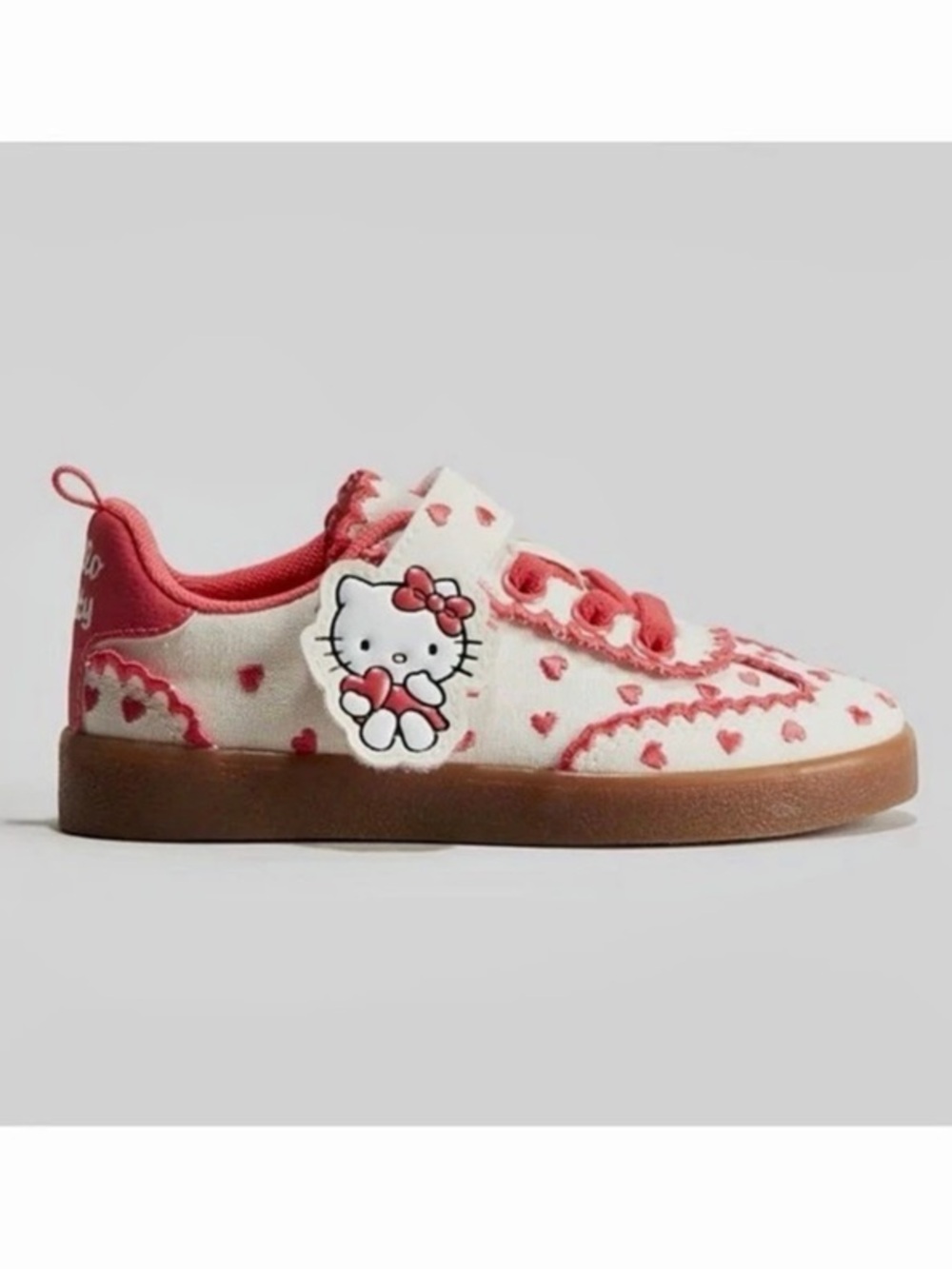 H&M Hello Kitty Girl Sneakers Red Hearts Size 9 NWT
